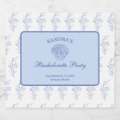 Bachelorette Bachelorette Wochenende Schaumweinetikett (Einzelnes Label)