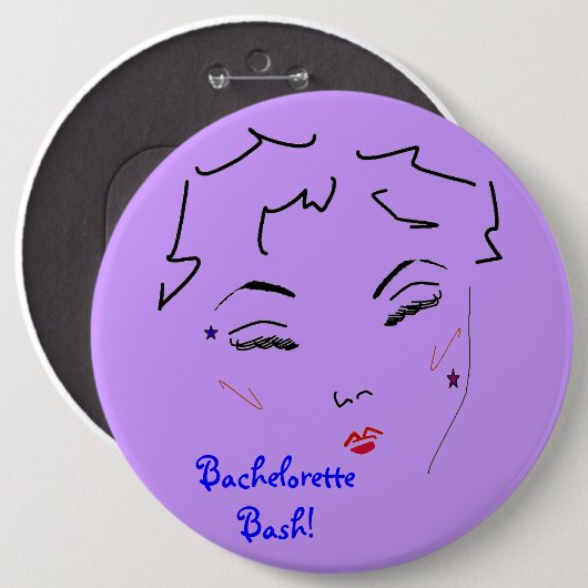 Bachelorette Bash Button (Vorne & Hinten)
