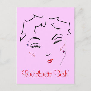 Bachelorette Bash Postkarte
