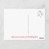 Bachelorette Bash Postkarte (Rückseite)