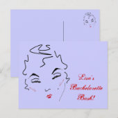 Bachelorette Bash Postkarte (Vorne/Hinten)