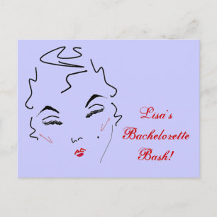 Bachelorette Bash Postkarte