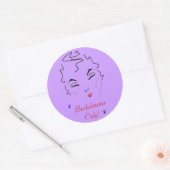 Bachelorette Bash Runder Aufkleber (Umschlag)