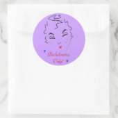 Bachelorette Bash Runder Aufkleber (Tasche)