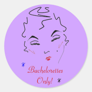 Bachelorette Bash Runder Aufkleber