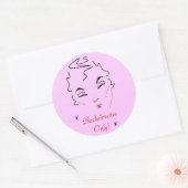Bachelorette Bash Runder Aufkleber (Umschlag)