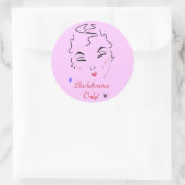 Bachelorette Bash Runder Aufkleber (Tasche)