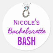 Bachelorette Bash Stickers (Vorderseite)