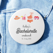 Bachelorette Beach Bikini Weekend Button
