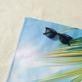 Bachelorette Beach Monogram Cocktail Seascape Strandtuch (Beispiel)