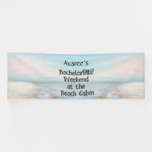 Bachelorette Beach Party im Cabin Banner