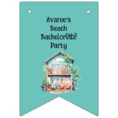 Bachelorette Beach Party Wimpelkette (Erste Fahne)