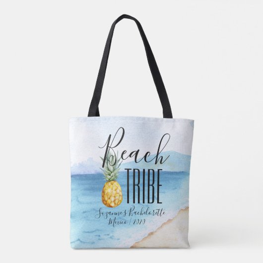 Bachelorette Beach Stamm Wasserfarbengeschenk Tasche (Rückseite)