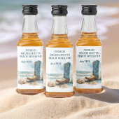 Bachelorette Beach Weekend Alkoholflaschenetikett