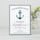 Bachelorette Beach Weekend Bridal Bash Einladung (Stehend Vorderseite)