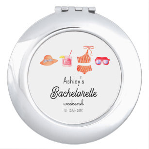 Bachelorette Beach Weekend Chic Kompaktspiegel Taschenspiegel