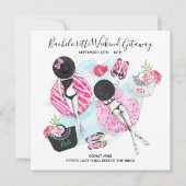 Bachelorette Beach Weekend Einladung (Vorderseite)