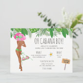 Bachelorette Beach Weekend Einladung (Stehend Vorderseite)