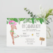 Bachelorette Beach Weekend Einladung (Stehend Vorderseite)