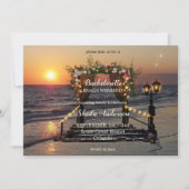Bachelorette Beach Weekend Einladung (Vorderseite)