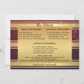 Bachelorette Beach Weekend Einladung (Rückseite)