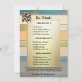 Bachelorette Beach Weekend Einladung (Rückseite)