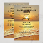 Bachelorette Beach Weekend Einladung (Vorne/Hinten)