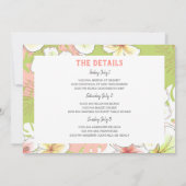 Bachelorette Beach Weekend Einladung (Rückseite)