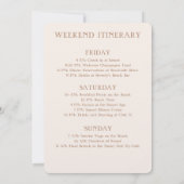 Bachelorette Beach Weekend Einladung (Rückseite)