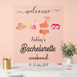Bachelorette Beach Weekend Party Acrylschild