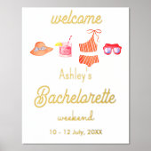 Bachelorette Beach Weekend Party Foliendrucke (Vorderseite)