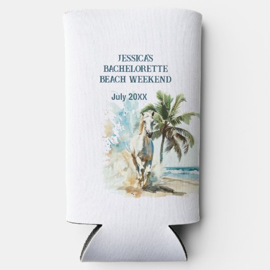 Bachelorette Beach Weekend Selters Dosenkühler (Vorderseite)