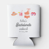 Bachelorette Beach Weekend Summer Party Dosenkühler (Rückseite)