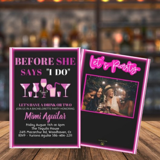 Bachelorette, bevor sie sagt, ich mache Einladung