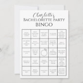 Bachelorette Bingo Hen Party Game Challenge Karte (Vorderseite)