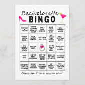 Bachelorette Bingo Programm (Vorderseite)