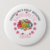 BACHELORETTE BINGO SQUAD Custom Western Coquette Button (Vorderseite)