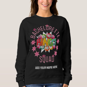 BACHELORETTE BINGO SQUAD Custom Western Coquette Sweatshirt