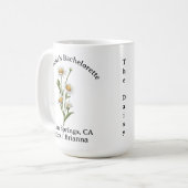 Bachelorette Birth Month Blume April Daisy Kaffeetasse (Vorderseite Links)