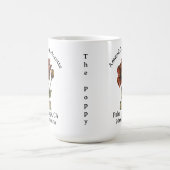 Bachelorette Birth Month Blume August Poppy Kaffeetasse (Mittel)