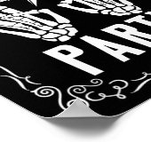 Bachelorette bis zum Tod tun uns Party Skeletthand Poster (Ecke)