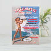 Bachelorette Booze Cruze Party Einladungen (Stehend Vorderseite)