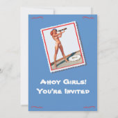 Bachelorette Booze Cruze Party Einladungen (Rückseite)