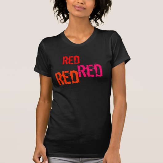 Bachelorette/Braut/Rot Rot T-Shirt (Vorderseite)