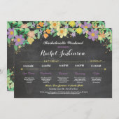 Bachelorette Brautparty Chalet Programm (Vorne/Hinten)