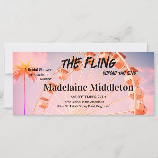 Bachelorette Brautparty Festival Moon and Stars (Vorderseite)