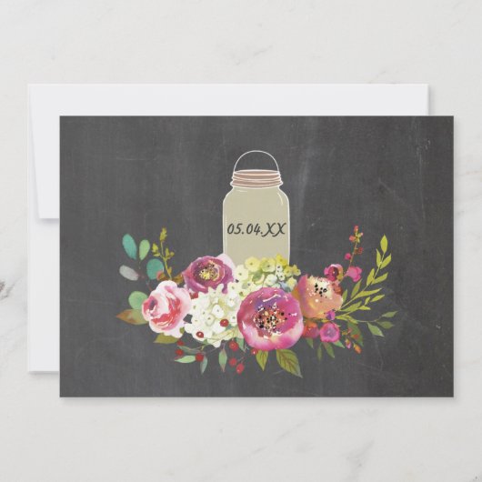 Bachelorette Brautparty Itinerary Jars Chalet Einladung (Rückseite)