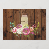 Bachelorette Brautparty Itinerary Jars Wood Programm (Rückseite)