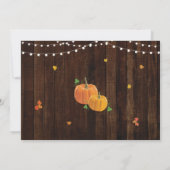 Bachelorette Brautparty Itinerary Pumpkin Jar Einladung (Rückseite)