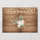 Bachelorette Brautparty Itinerary Wood White Programm (Rückseite)